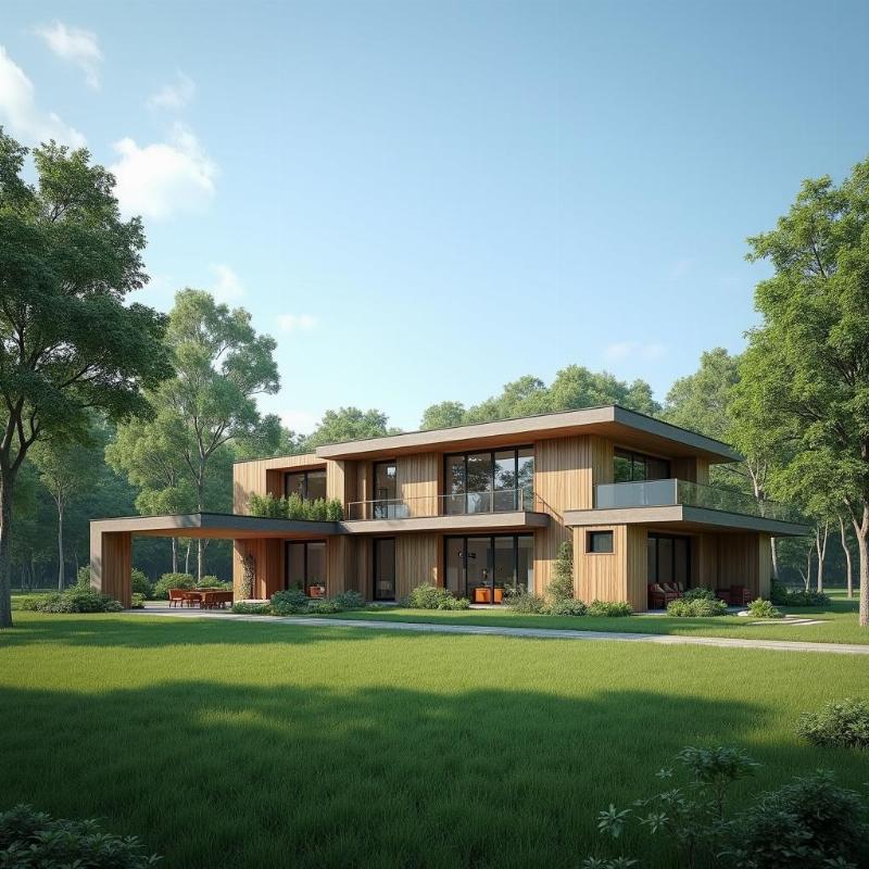 Mảnh đất vuông vức giúp xây nhà đẹp và hài hòa, tận dụng tối ưu không gian