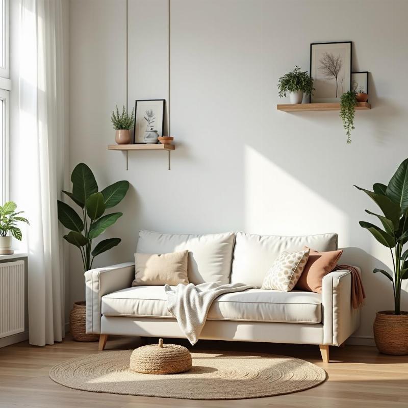 Thiết kế phòng khách nhỏ hẹp tối ưu nội thất phong thủy