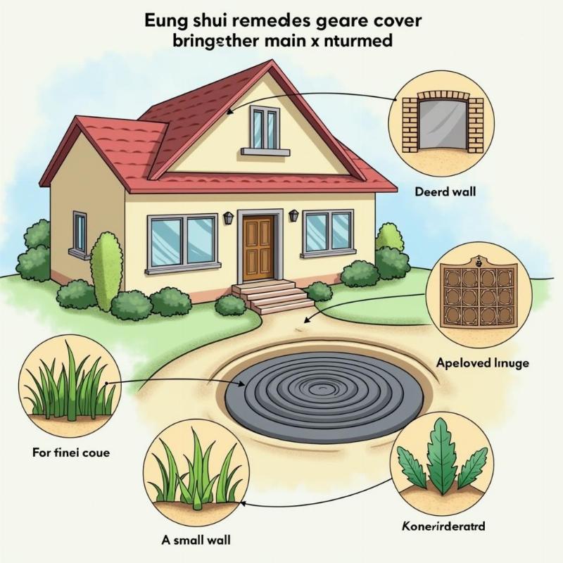 Cách hóa giải phong thủy hố ga trước cửa